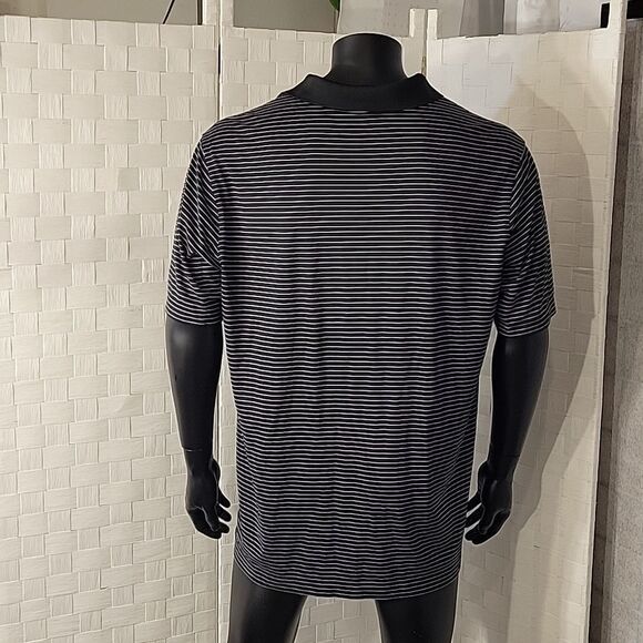 NIKE GOLF TOUR PERFORMANCE DRI-FIT STRIPED PIQUE POLO MEN'S SHIRT - Picture 12 of 16